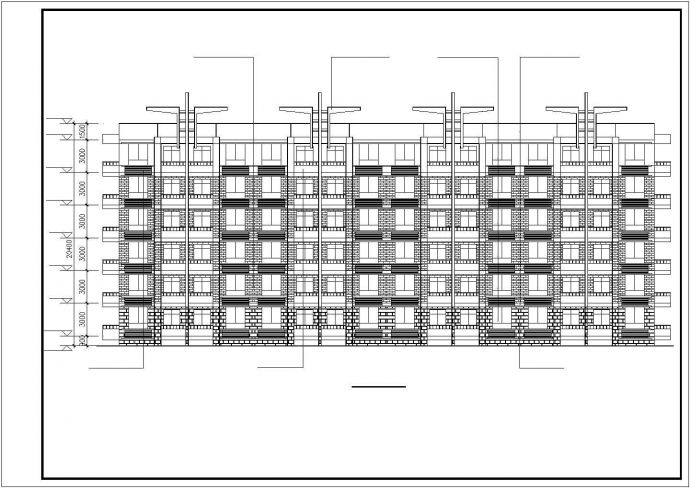 【最新】某研究生公寓楼建筑设计CAD图纸_图1