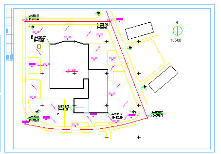 某地学校食堂CAD建筑设计施工图纸-图二