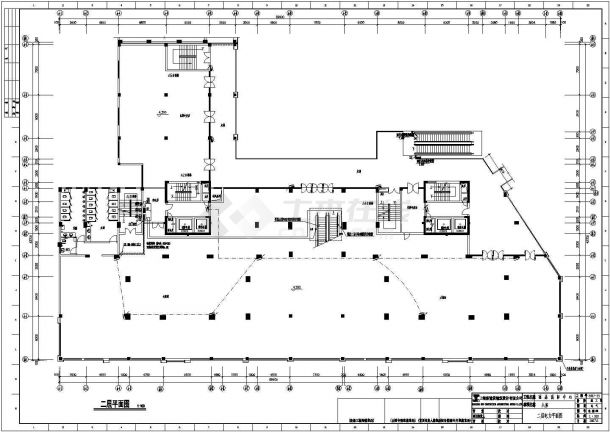 龙心广场某小区物业内部电气内部CAD设计施工图纸-图二
