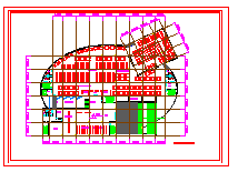 某学院图书馆建筑设计cad方案图纸-图一