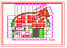 某学院图书馆建筑设计cad方案图纸_图1