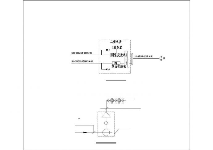 某知名风景区1000平米2层钢框架结构管理处电气设计CAD图纸_图1