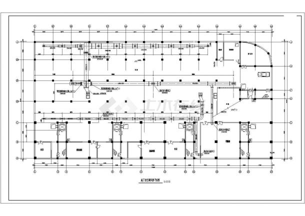 无锡某新型开发区商场空调采暖全套施工设计cad图-图二