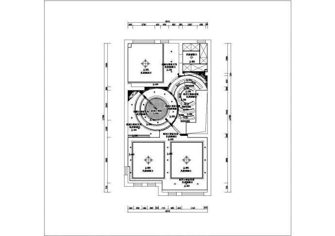 重庆市格兰花园小区3层框架结构单体别墅全套装修施工设计CAD图纸_图1