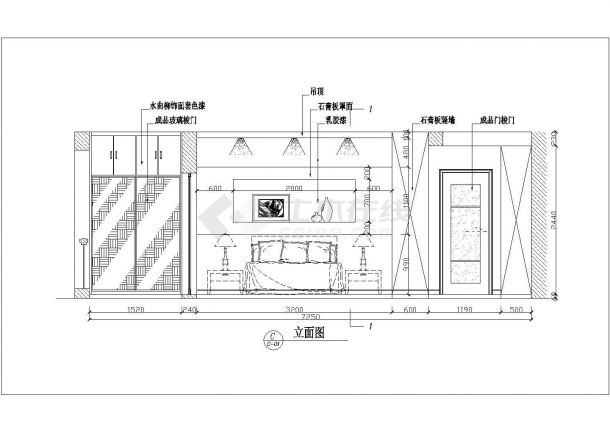 南阳市鑫嘉家园小区经典三房户型全套装修施工设计CAD图纸-图一