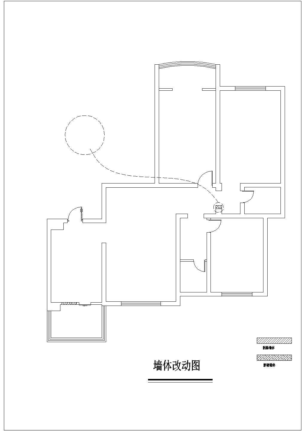 常州市某小区3房两厅户型全套装修施工设计CAD图纸