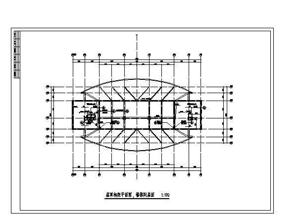 某办公楼建筑方案设计施工cad图纸_图1