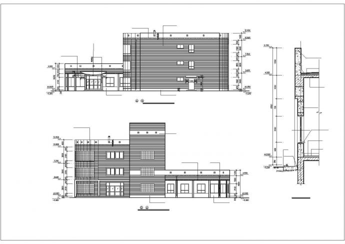 某私立幼儿园2250平米3层框架结构教学楼建筑设计CAD图纸_图1