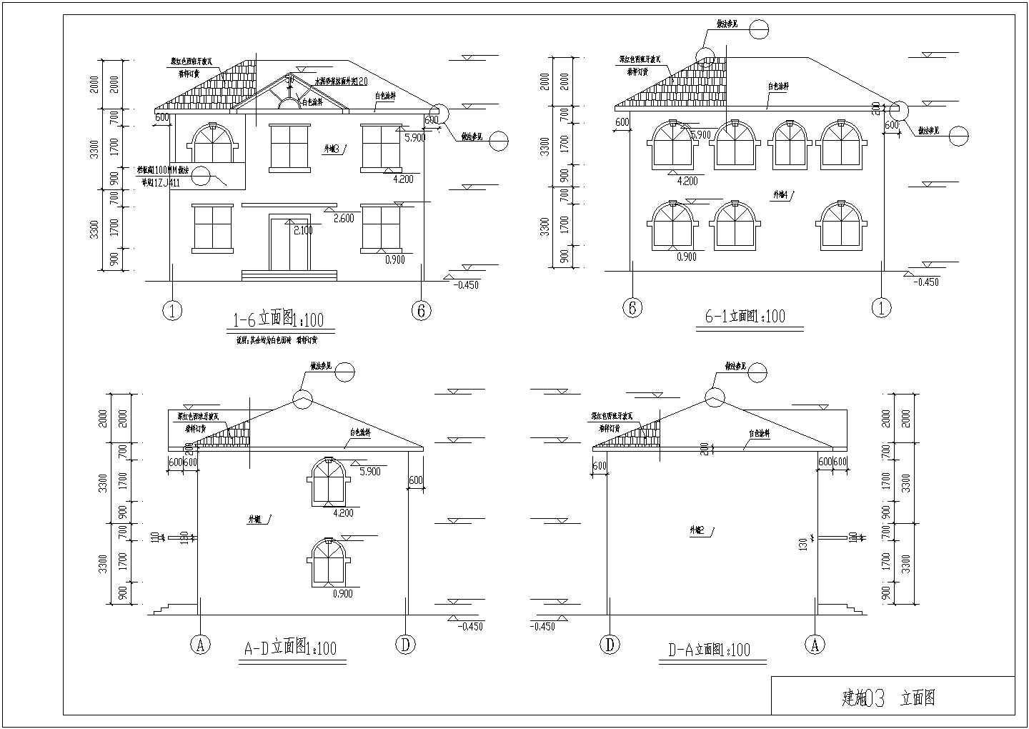 某村镇150平米2层砖混结构乡村自建楼建筑+结构设计CAD图纸