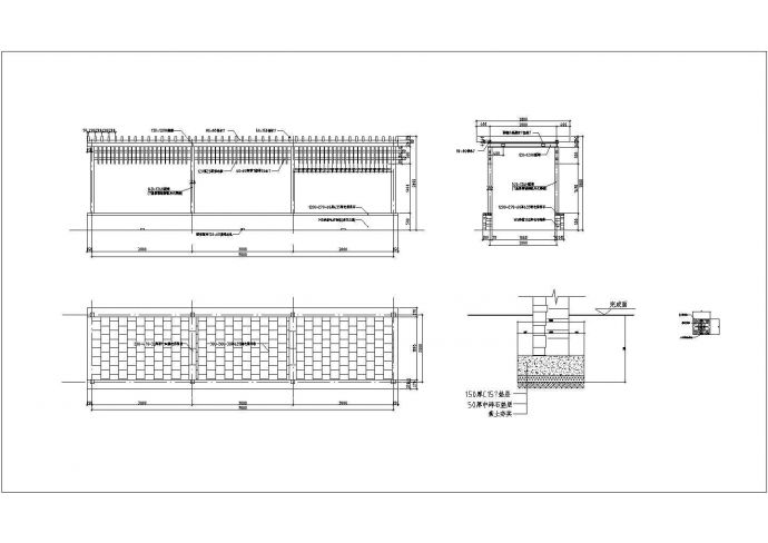 某公园凉亭CAD完整设计大样建筑图_图1