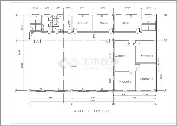 某厂房建筑CAD设计大样完整图-图一