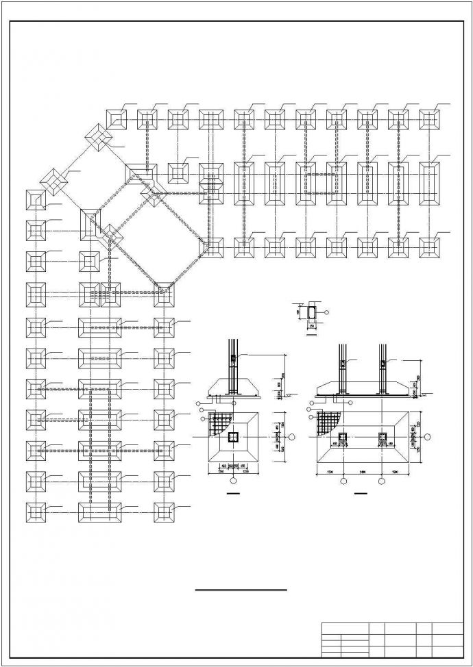 贵阳市某商圈5层框架结构商务酒店全套结构设计CAD图纸_图1