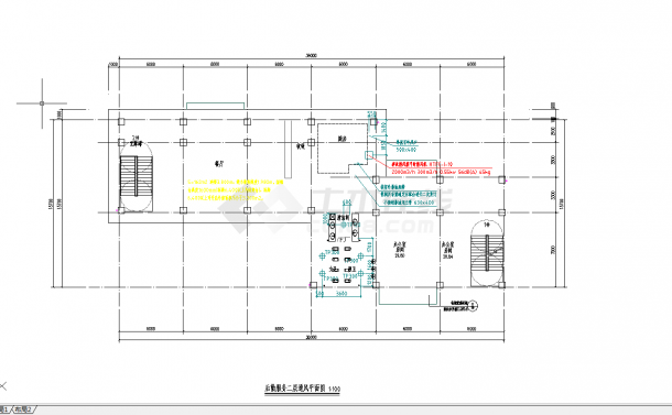 大型多层停车场暖气系统规划CAD套图-图二