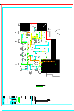 贵州某中医院发热门诊改造电气施工图CAD详图-图一