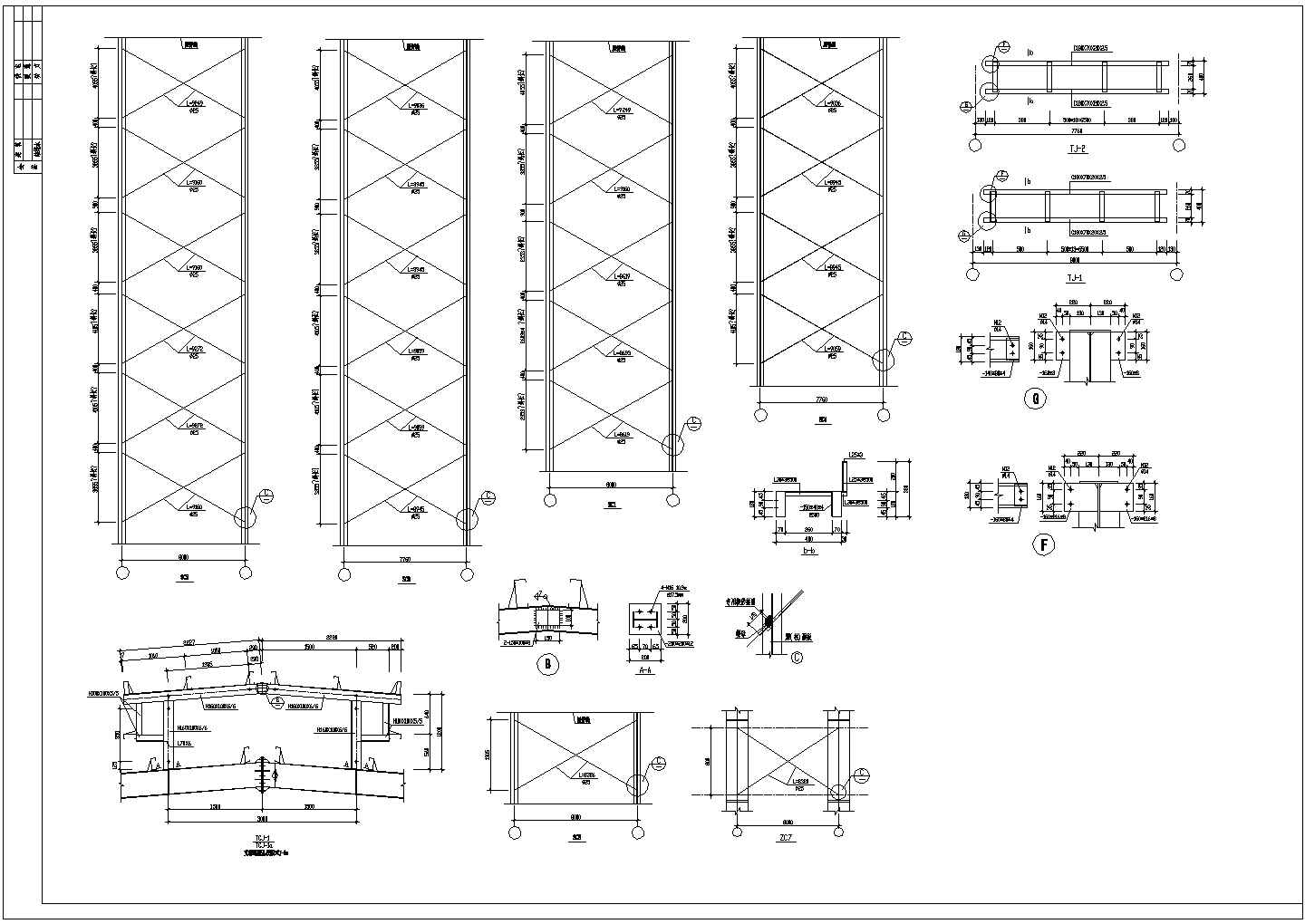 某新建电子厂厂房轻钢结构全套施工设计cad图