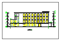 食堂全套建筑cad施工设计图-图一