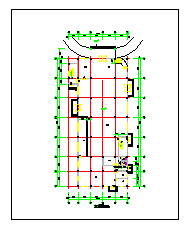 食堂全套建筑cad施工设计图-图二