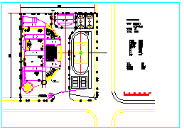 台州白云小学建筑施工设计cad图纸-图一