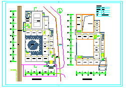 小学建筑设计施工CAD图(总图)-图二