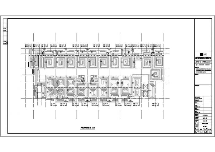 苏城大厦高层办公楼底板采暖设计CAD图纸_图1