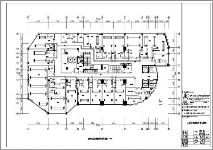 常熟市某酒店地下室通风防排烟系统设计施工CAD图纸_图1
