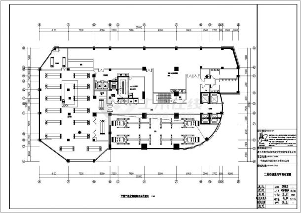 常熟市某酒店地下室通风防排烟系统设计施工CAD图纸-图二
