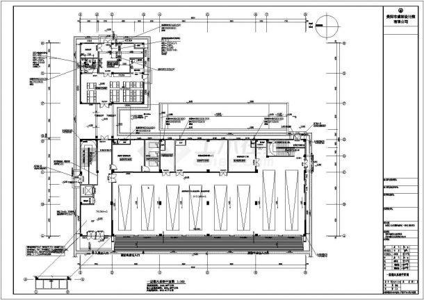 海虞消防救援站一级站暖通全套施工设计CAD图纸-图二