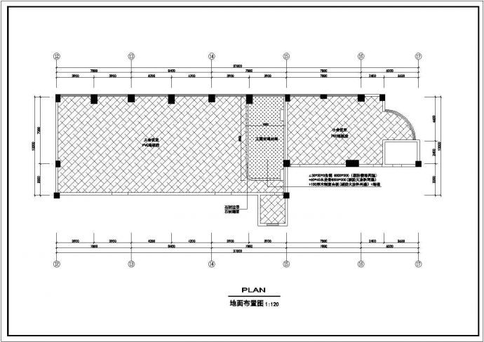 医院设计_某医院办公室装修设计CAD图_图1