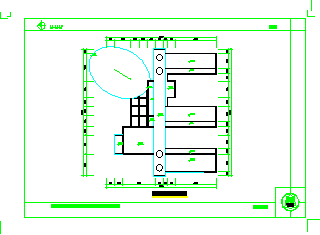 长沙某小学建筑方案设计施工CAD图-图一
