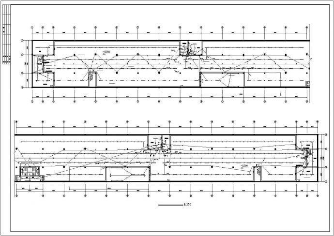 成都市某商业大厦地下钢婚结构停车库电气施工设计CAD图纸_图1