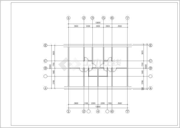 小区住宅经典户型公寓楼全套建筑施工设计cad图纸-图一