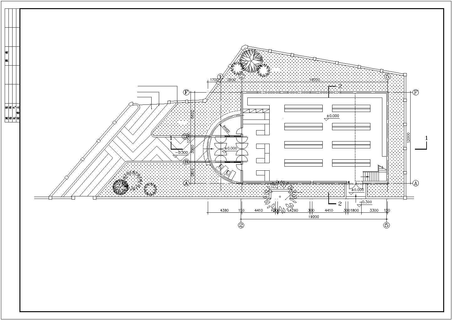 常州市某社区4200平米2层惠民超市建筑设计CAD图纸（含效果图）