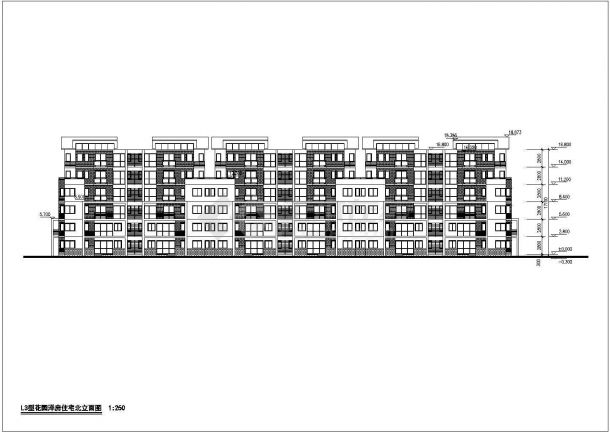 某地区花园洋房住宅楼建筑设计施工CAD图纸-图二