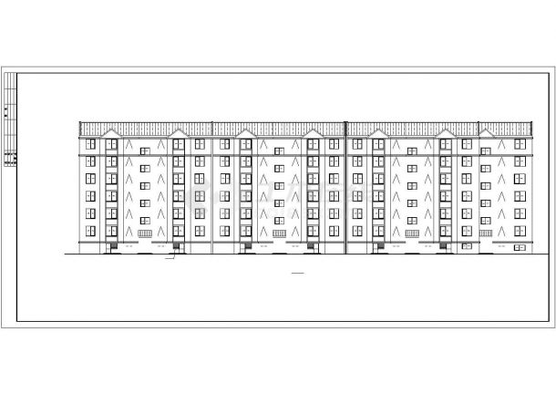 某地区嘉园住宅楼建筑详细设计施工CAD图纸-图二