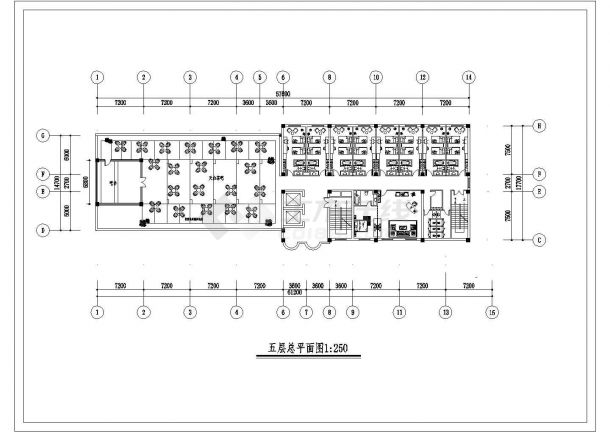 某地区高层星级酒店结构建筑详细设计施工CAD图纸-图二