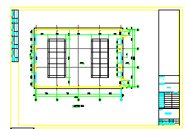 钢结构羽毛球馆建筑施工设计CAD图-图一