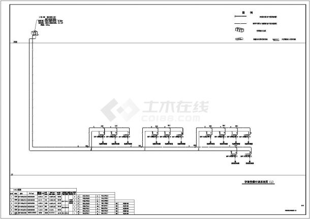 某地区8层办公楼多联机空调设计施工CAD图纸-图一