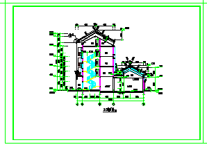 古建筑四合院CAD建筑设计施工图-图二