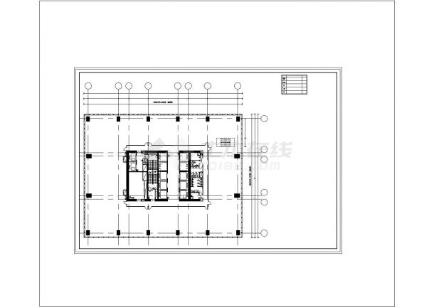 某地区高层办公楼建筑安防布置电气设计方案施工CAD图纸-图二