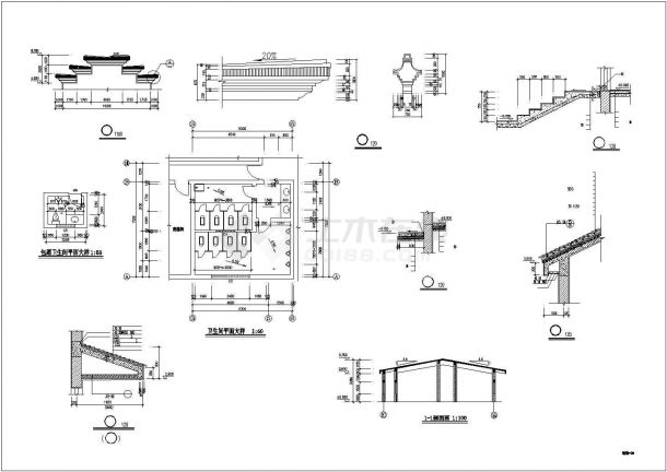 某地区观光农业园餐厅扩展工程建施设计方案施工CAD图纸-图一