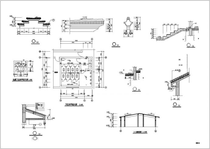 某地区观光农业园餐厅扩展工程建施设计方案施工CAD图纸_图1