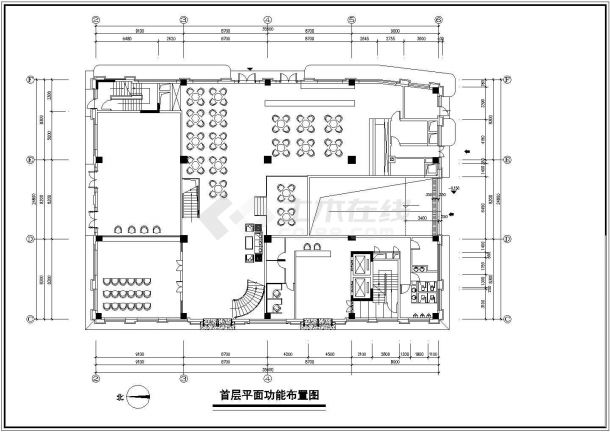 某地区高级酒店建筑设计方案施工CAD图纸-图一