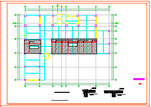 某会所5层楼面结构cad加固图纸