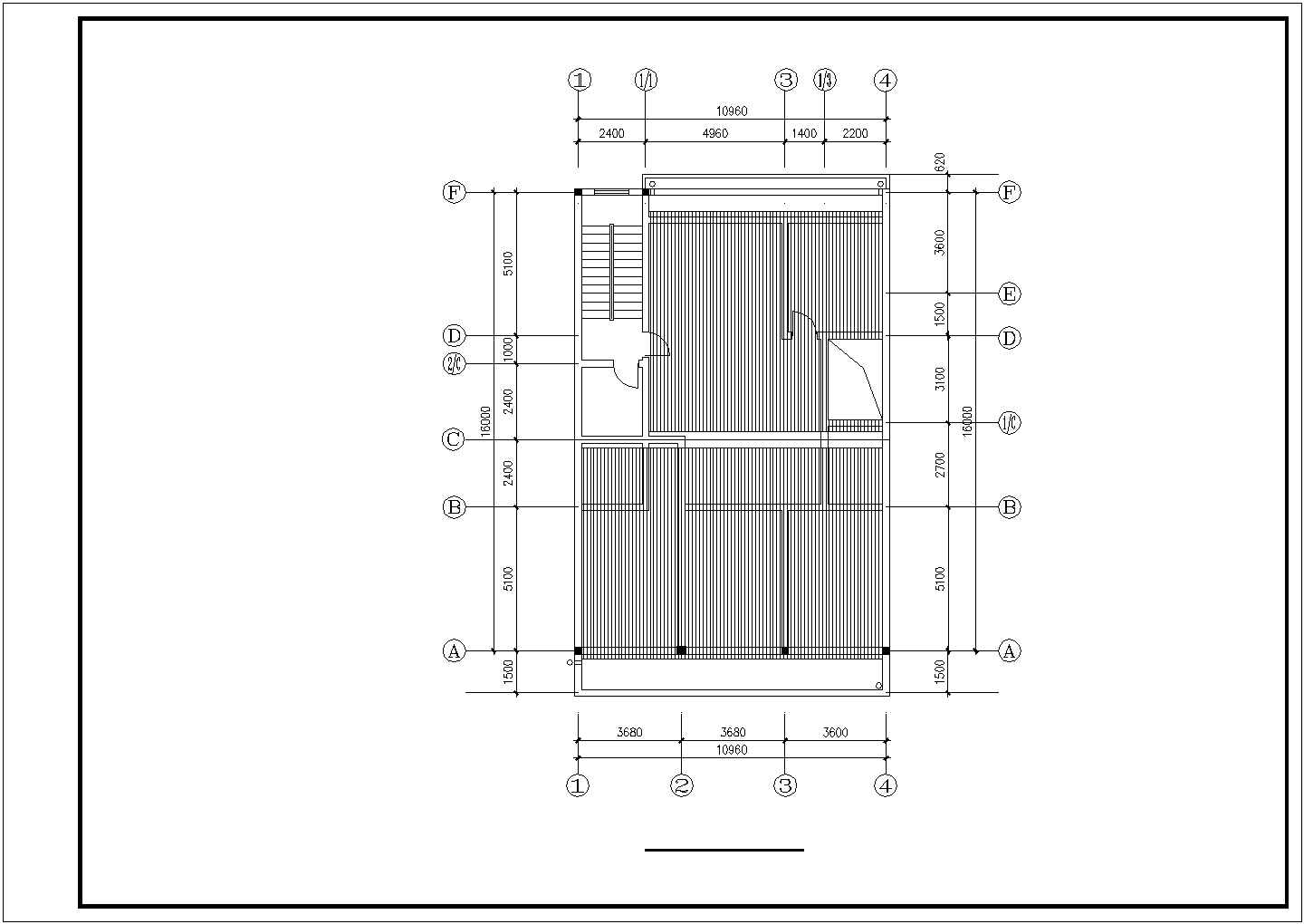 广州某小区3层框架结构住宅楼平面设计CAD图纸（含结构图）