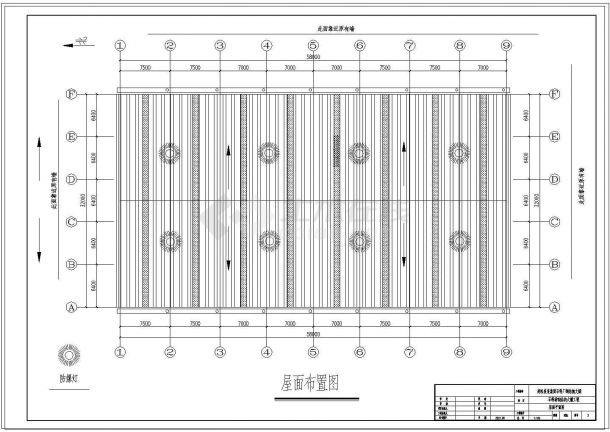 三十二米跨弧形管桁架大棚CAD规划参考图-图二