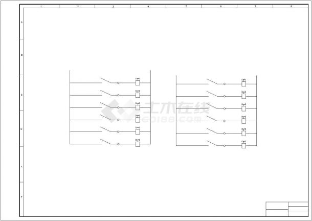 某地区贝莱特压滤机电气设计方案施工CAD图纸-图二