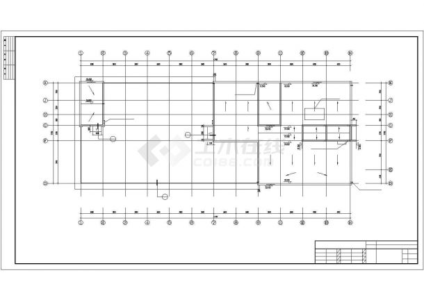 武汉市某公司五层框混结构行政办公楼建筑设计CAD图纸-图一