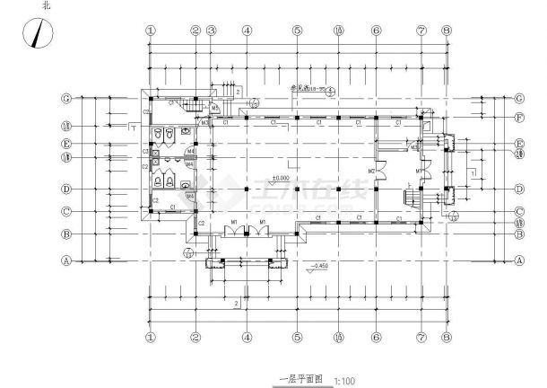 某地多次医疗所建筑工程施工图纸-图二