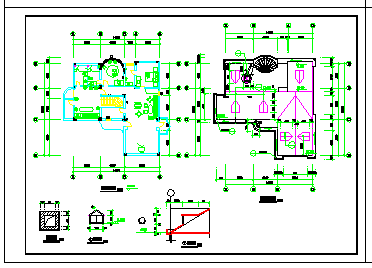  CAD construction drawing of a villa decoration scheme - Figure 2