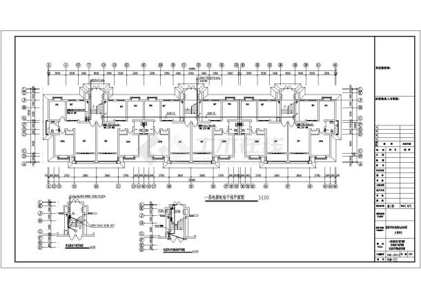 某多层住宅楼电气设计CAD详细构造完整图-图二
